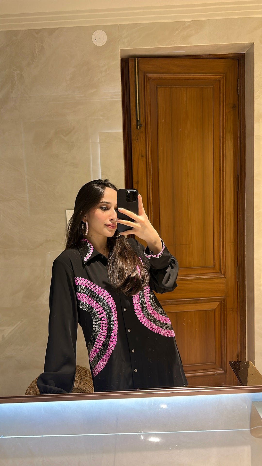 Razz-a-dazzle shirt dress