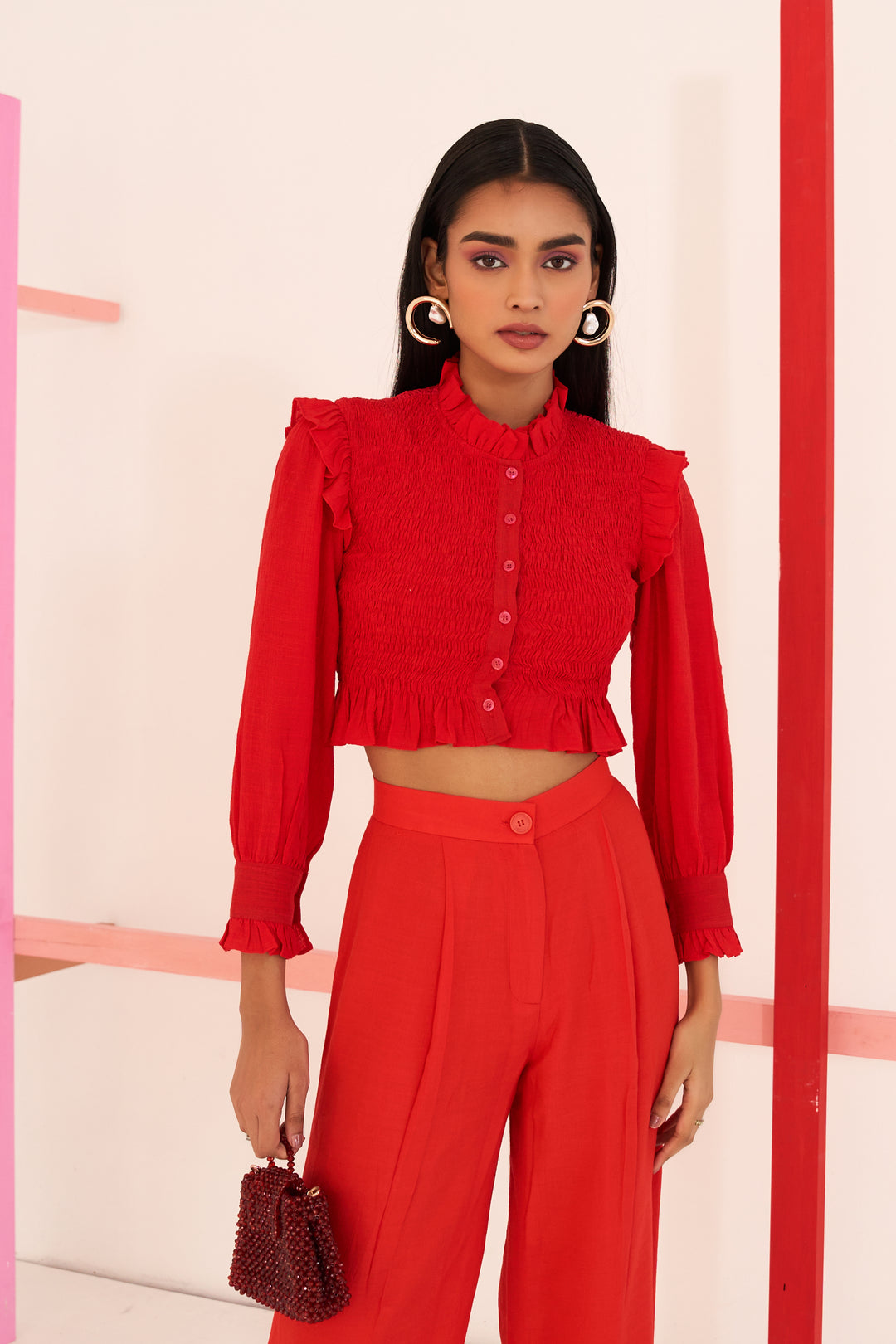 Red-In-Frame-Pants