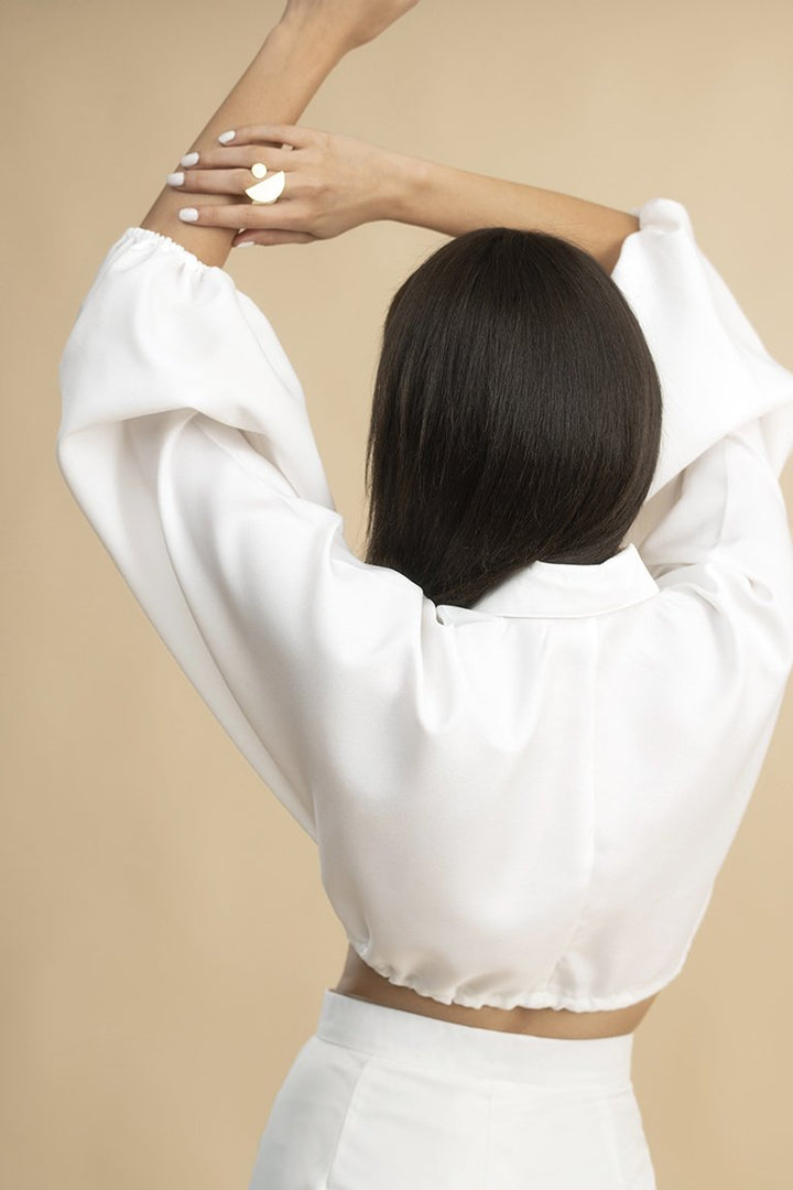 Love Ruffle White Top