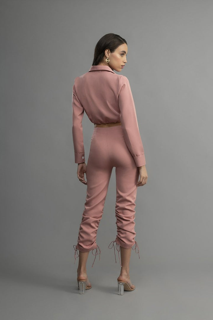 Comm Classic Drawstring Top Light Pink