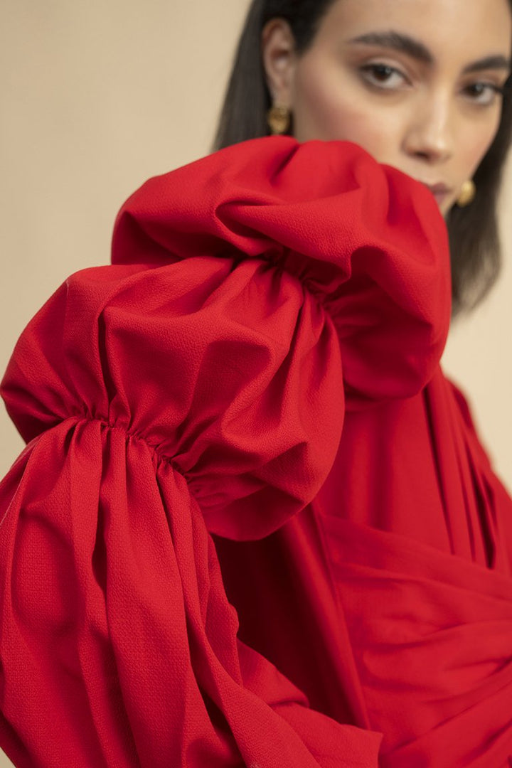 Fall In Love Red Puff Sleeve Top