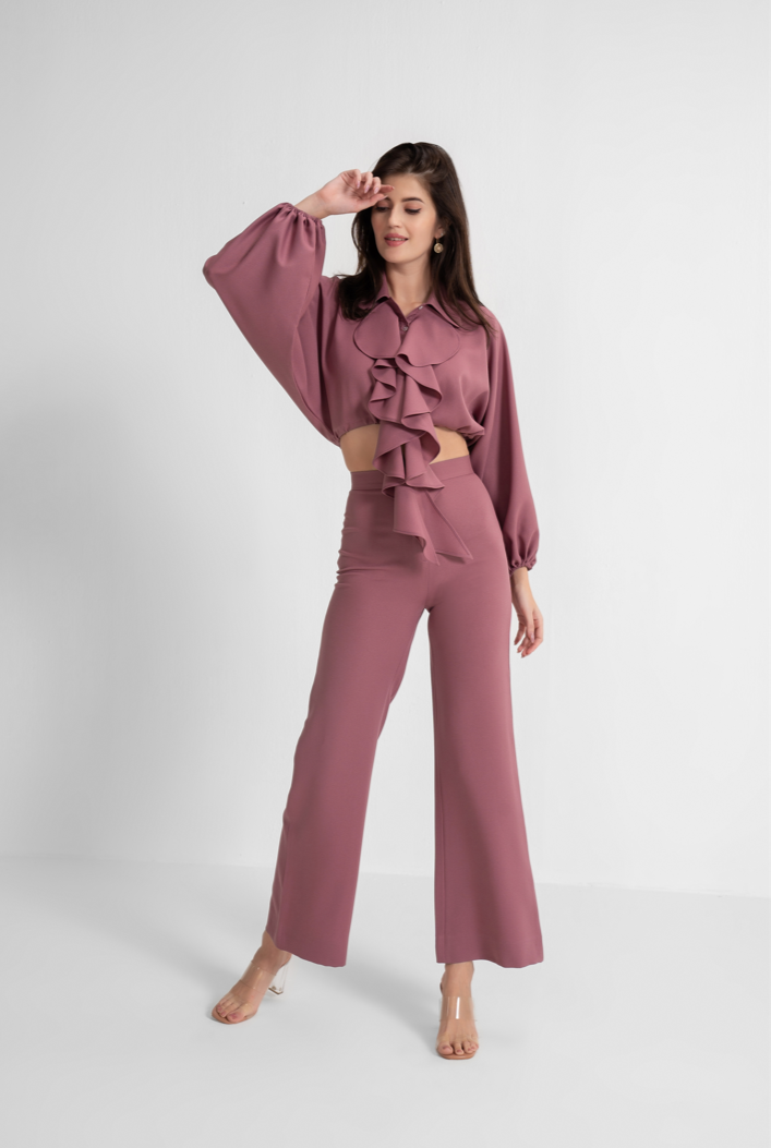 Love Ruffle Mauve Coord