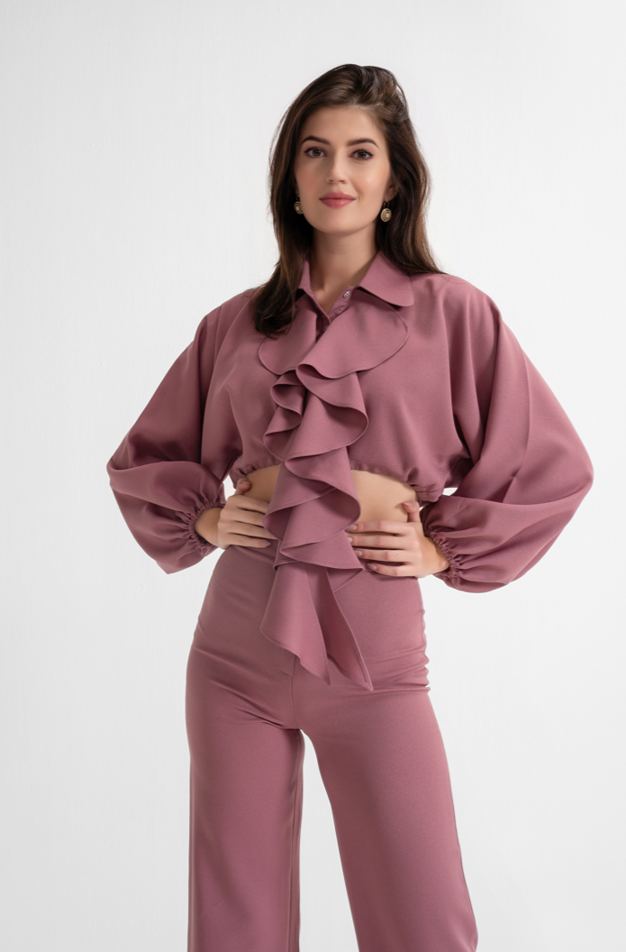 Love Ruffle Mauve Coord