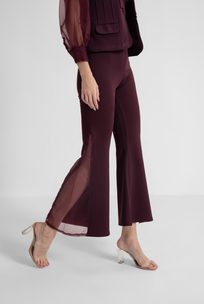Three piece Wine Jacket Coord
