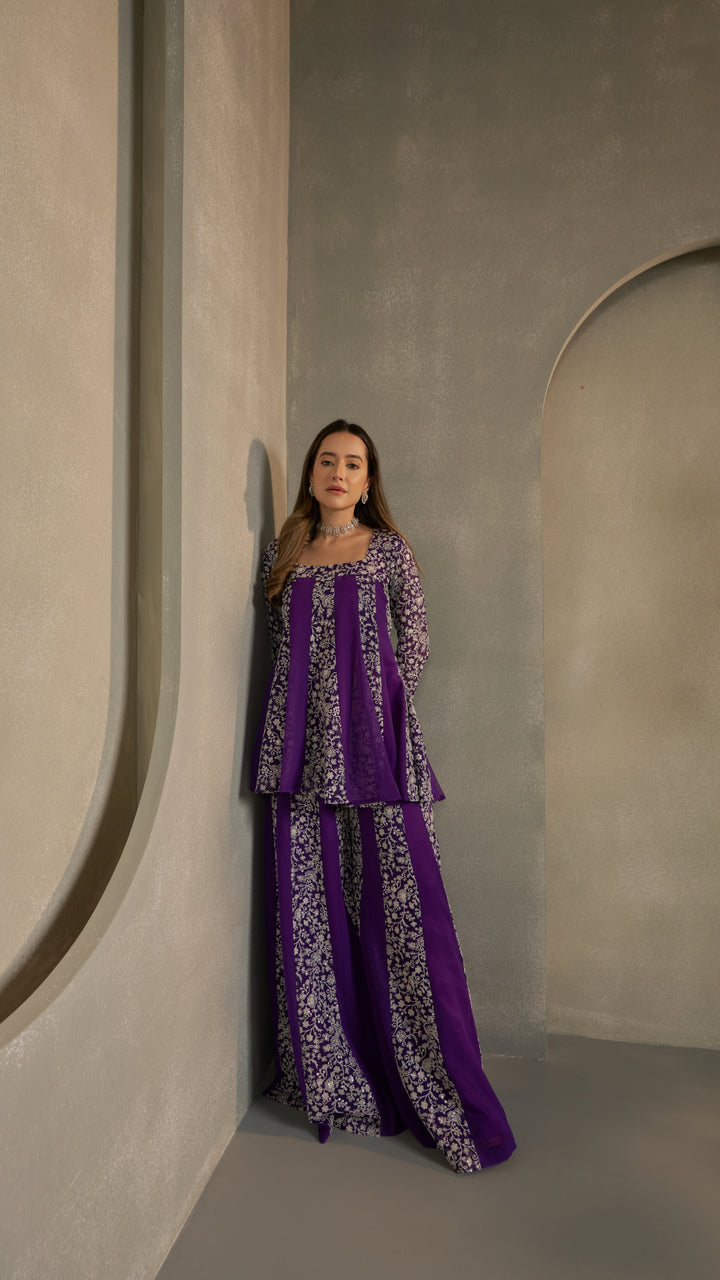 Purple Kali Kurta Coord