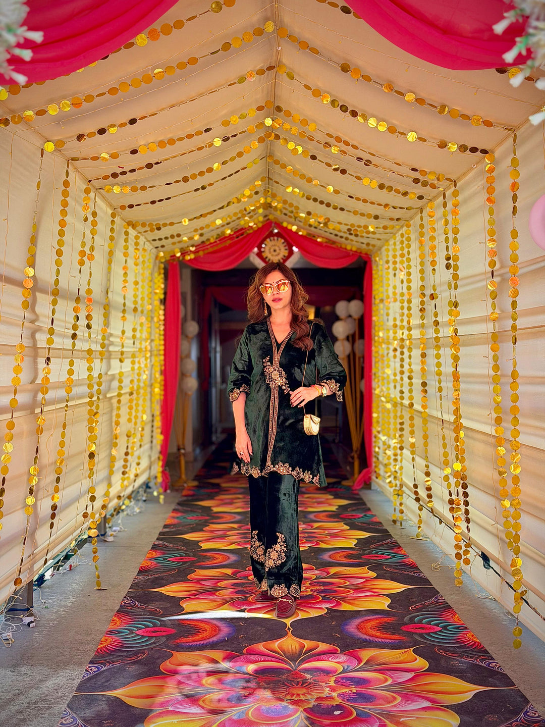 Rubina Dilaik in Zardozi Coord