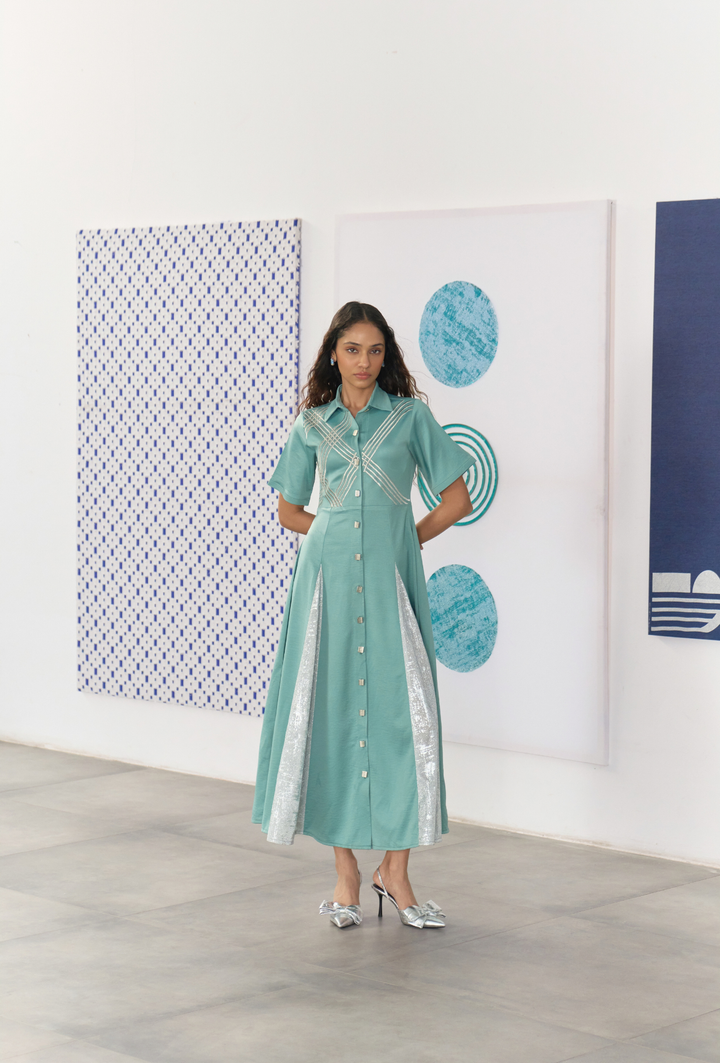 GALLERY PANELLED DRESS