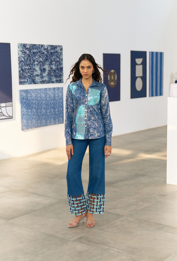 ON DISPLAY METALLIC  PANT