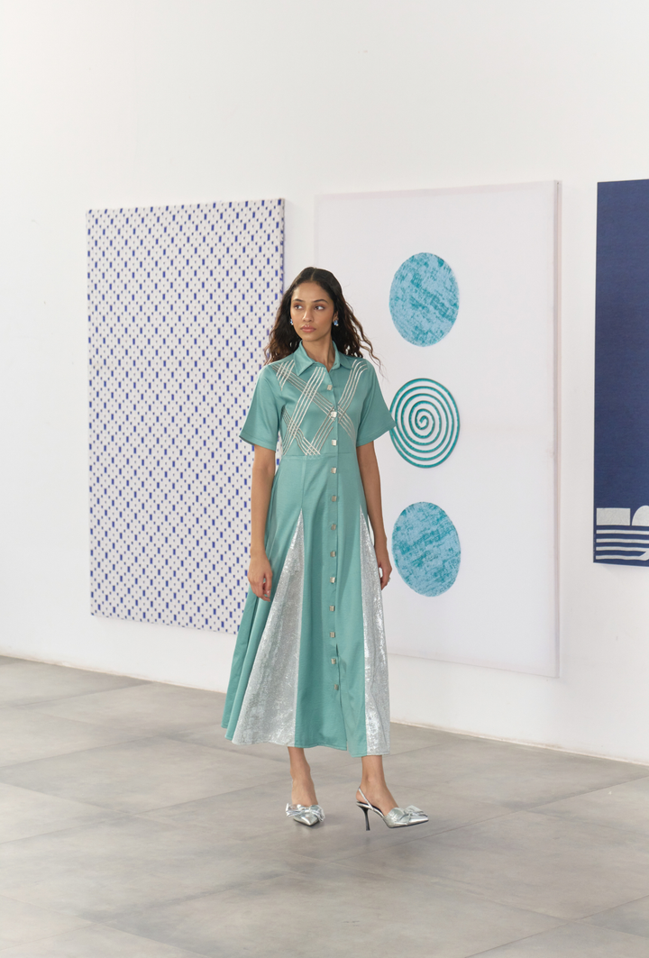GALLERY PANELLED DRESS