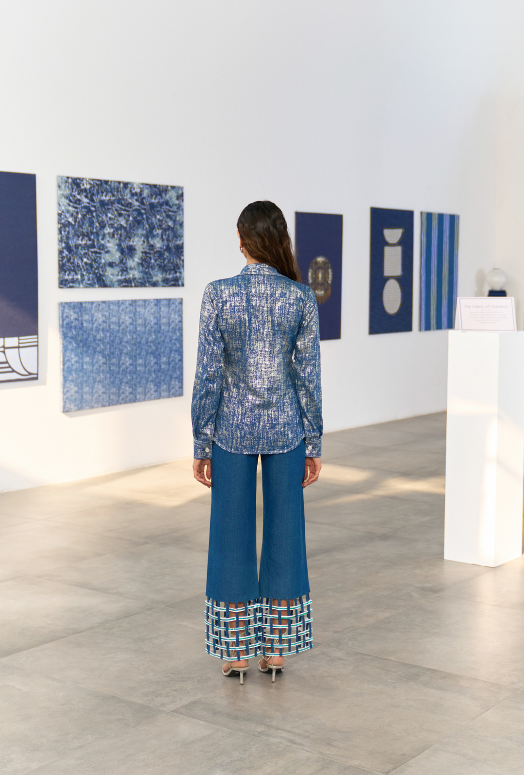ON DISPLAY METALLIC  PANT