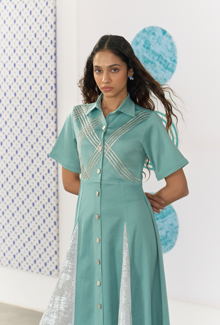 GALLERY PANELLED DRESS