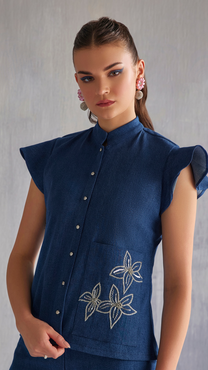 Gracie Hand embroidered Shirt