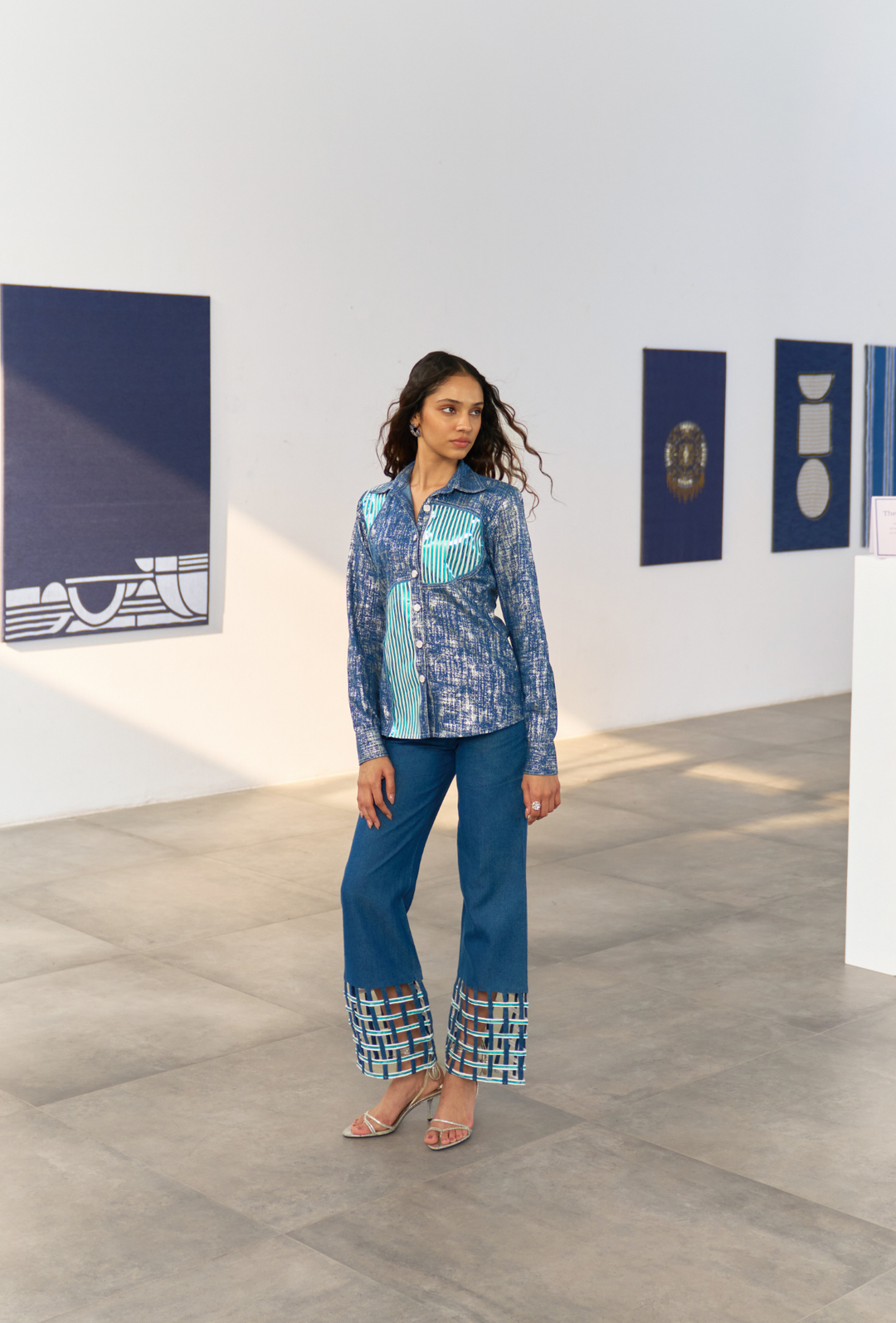 ON DISPLAY METALLIC  PANT