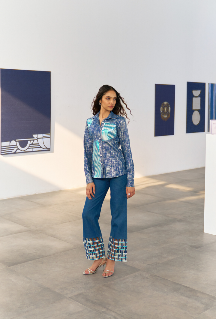 ON DISPLAY METALLIC  PANT