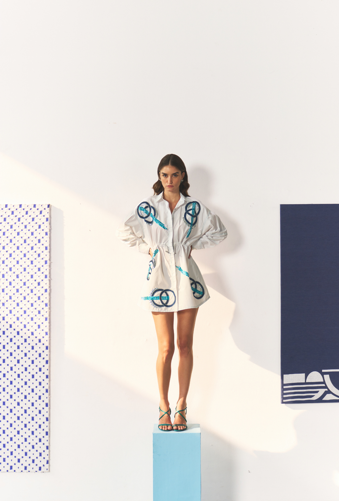 FRAME ME AQUA DRESS