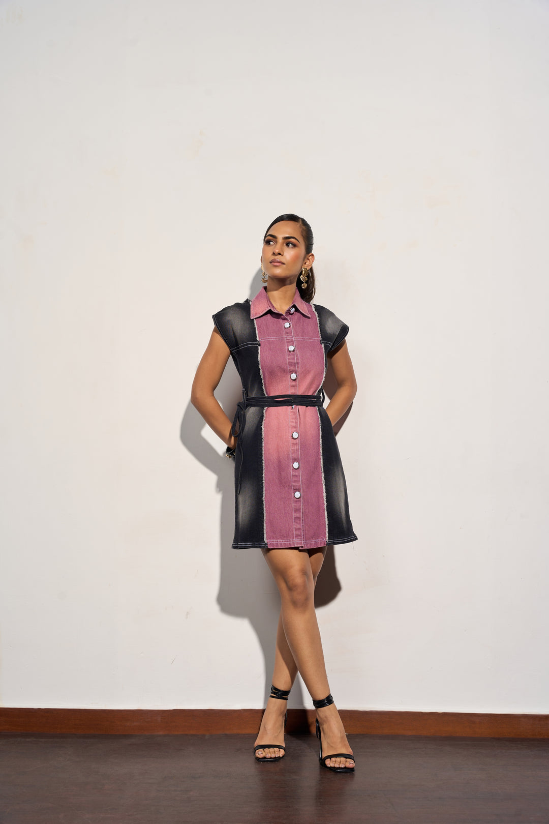 BOX OFFICE DENIM DRESS
