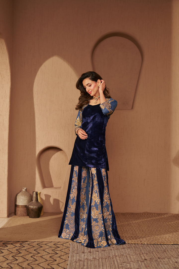 Celestial Denim Ensemble TOP