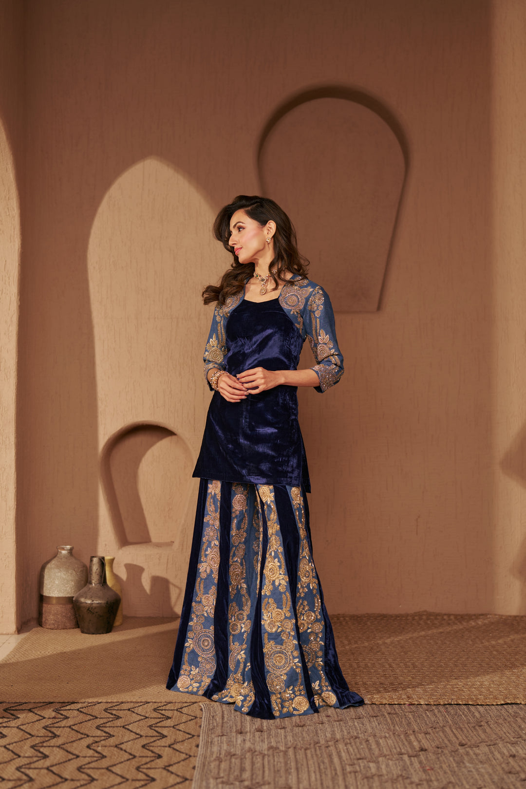 Celestial Denim Ensemble TOP