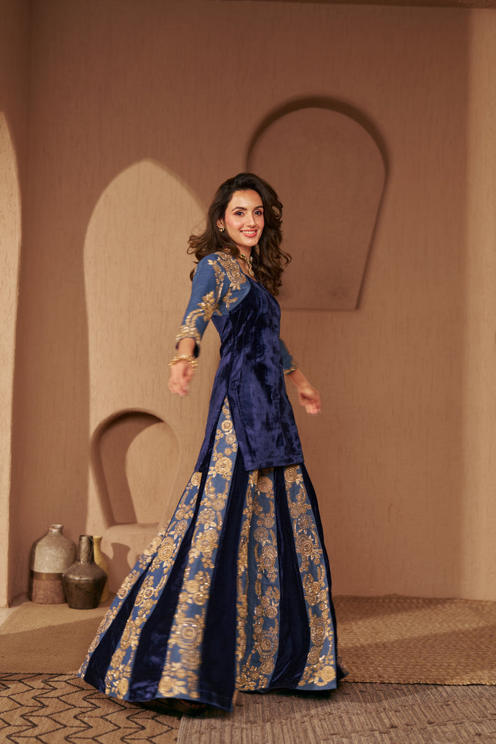 Celestial Denim Ensemble TOP