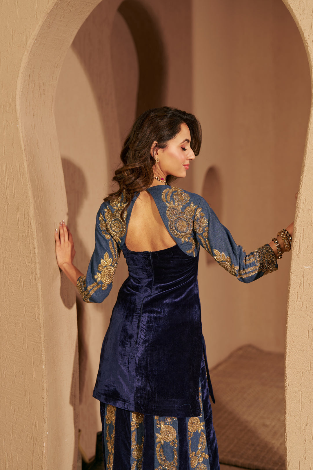 Celestial Denim Ensemble TOP