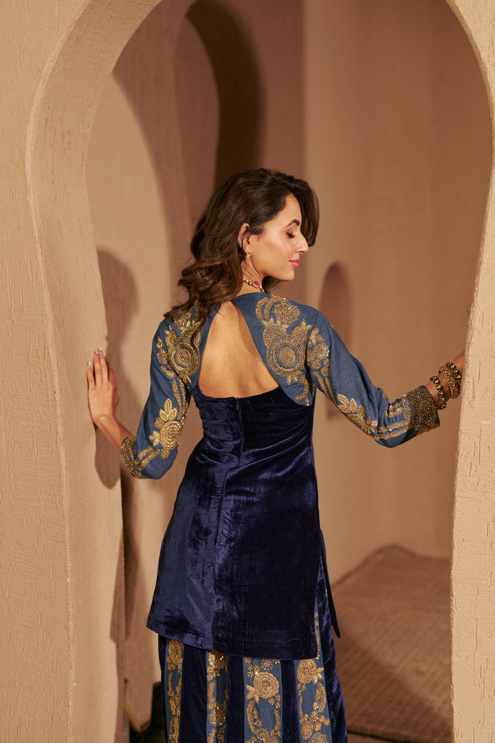 Celestial Denim Ensemble TOP