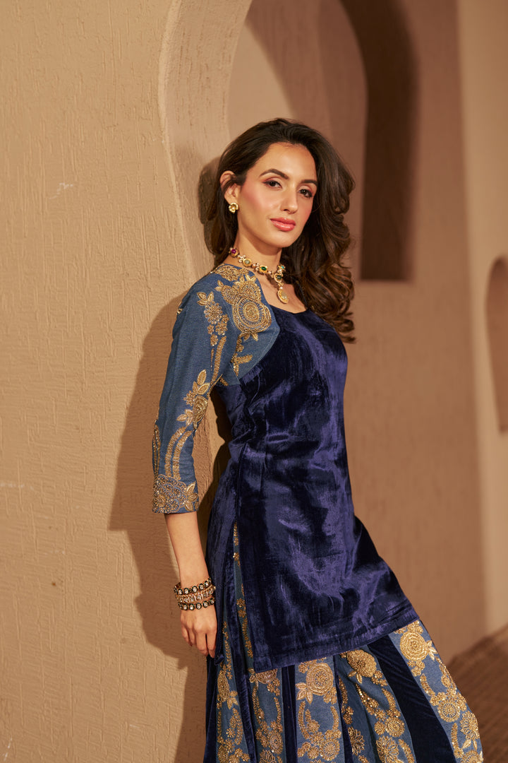 Celestial Denim Ensemble TOP