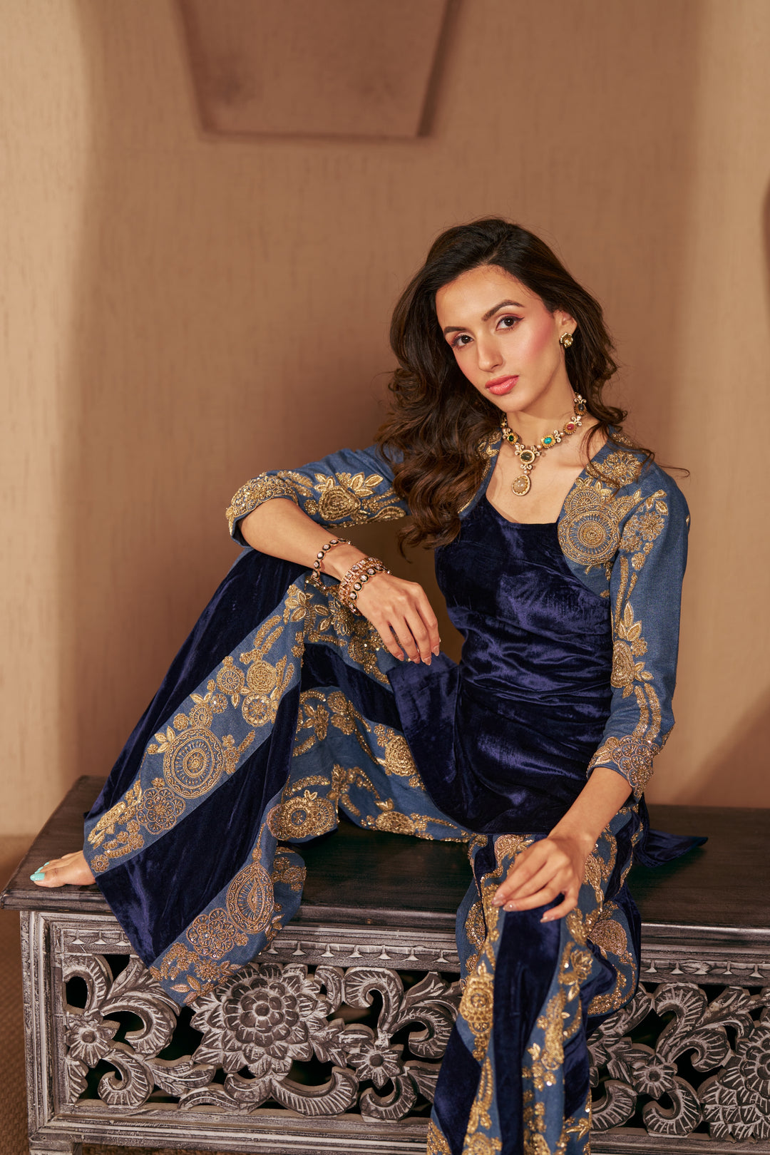 Celestial Denim Ensemble TOP