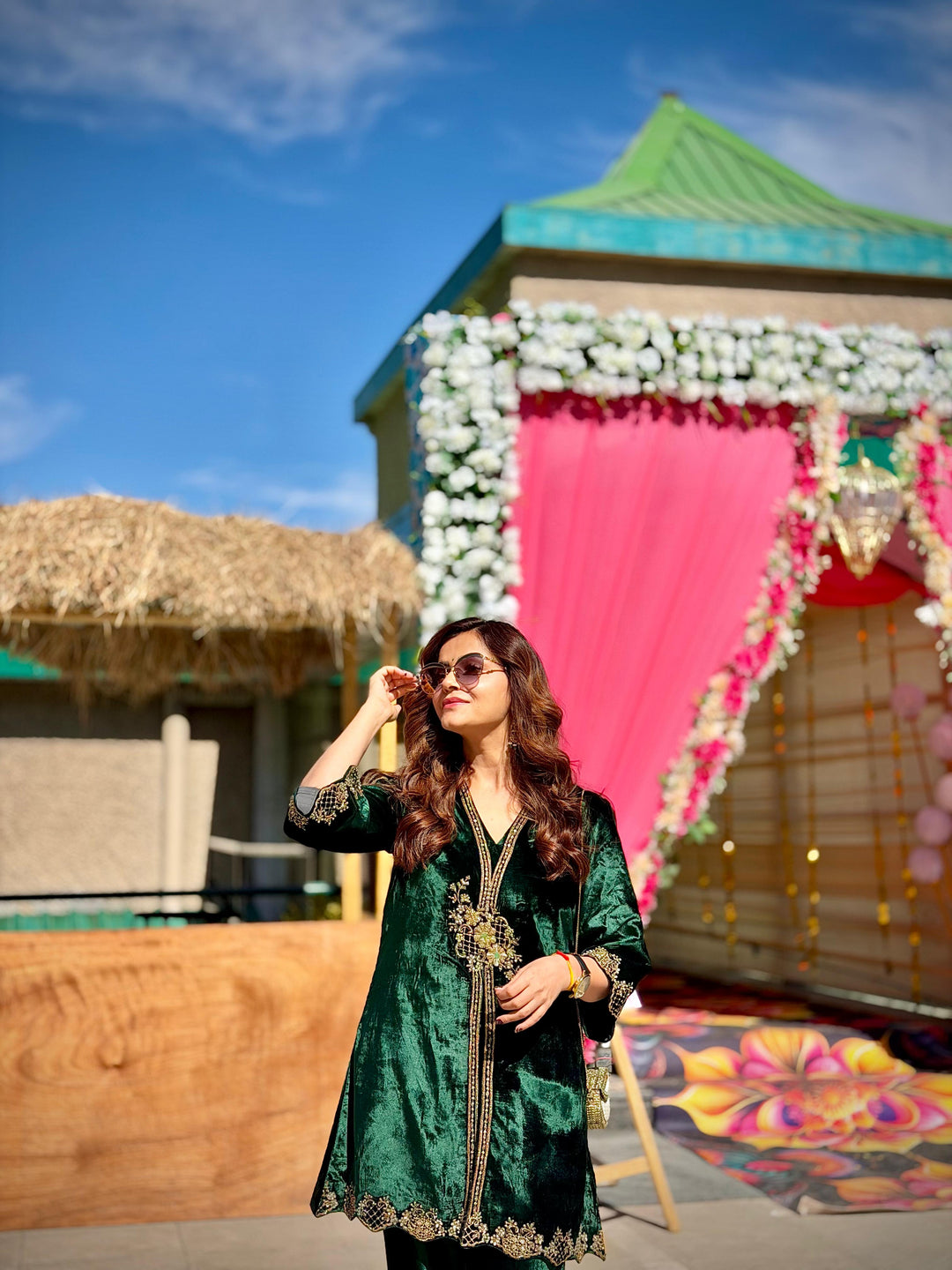 Rubina Dilaik in Zardozi Coord