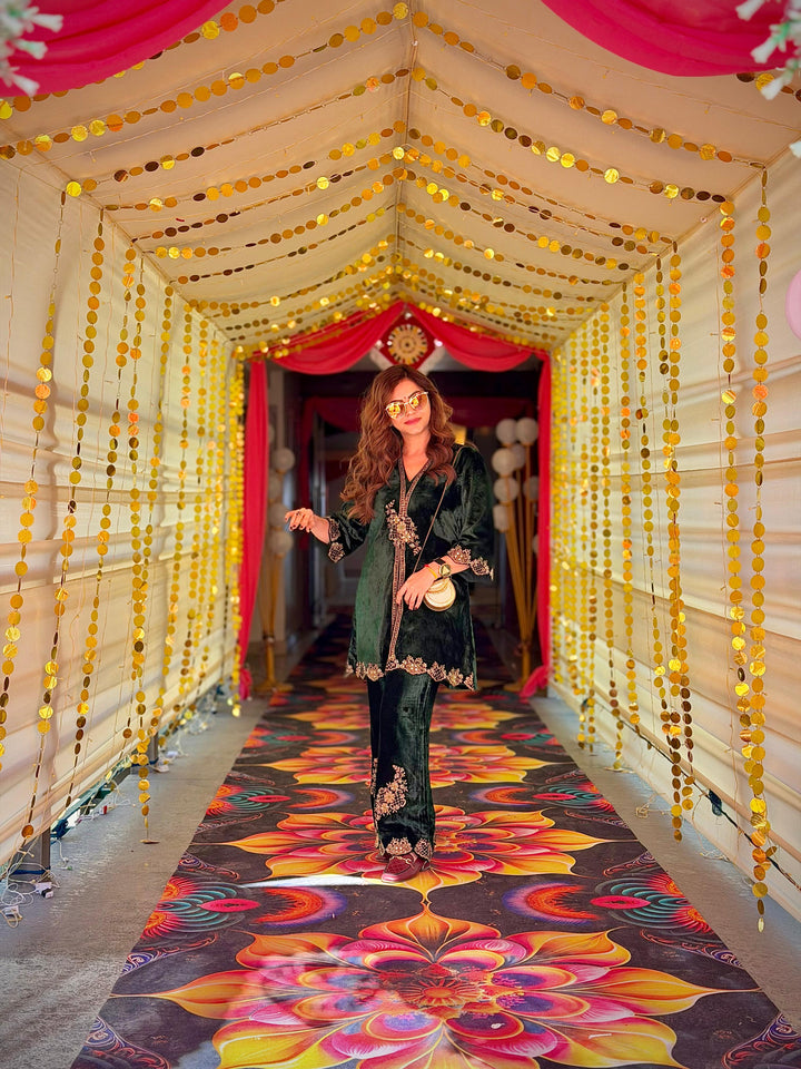 Rubina Dilaik in Zardozi Coord