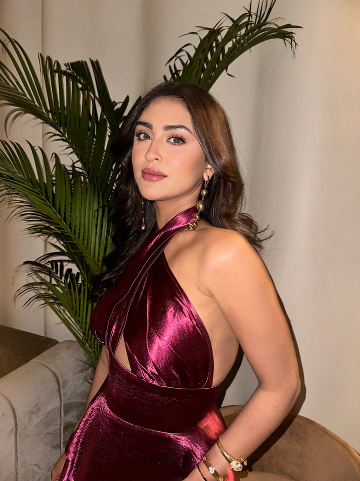 Krystal D'Souza in Fall in love halter Dress Makes You Smile