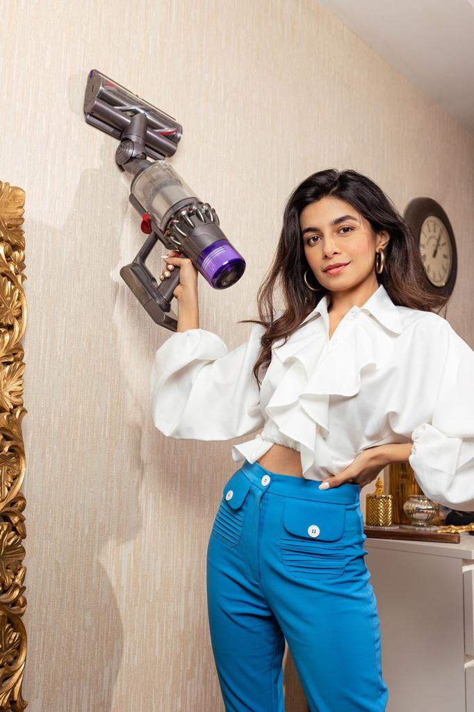 DHRITHI MEHRA IN Love Ruffle White Top