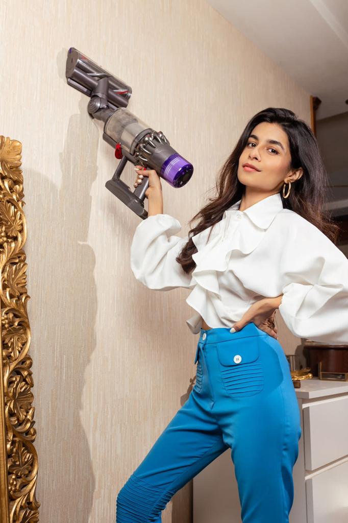 DHRITHI MEHRA IN Love Ruffle White Top