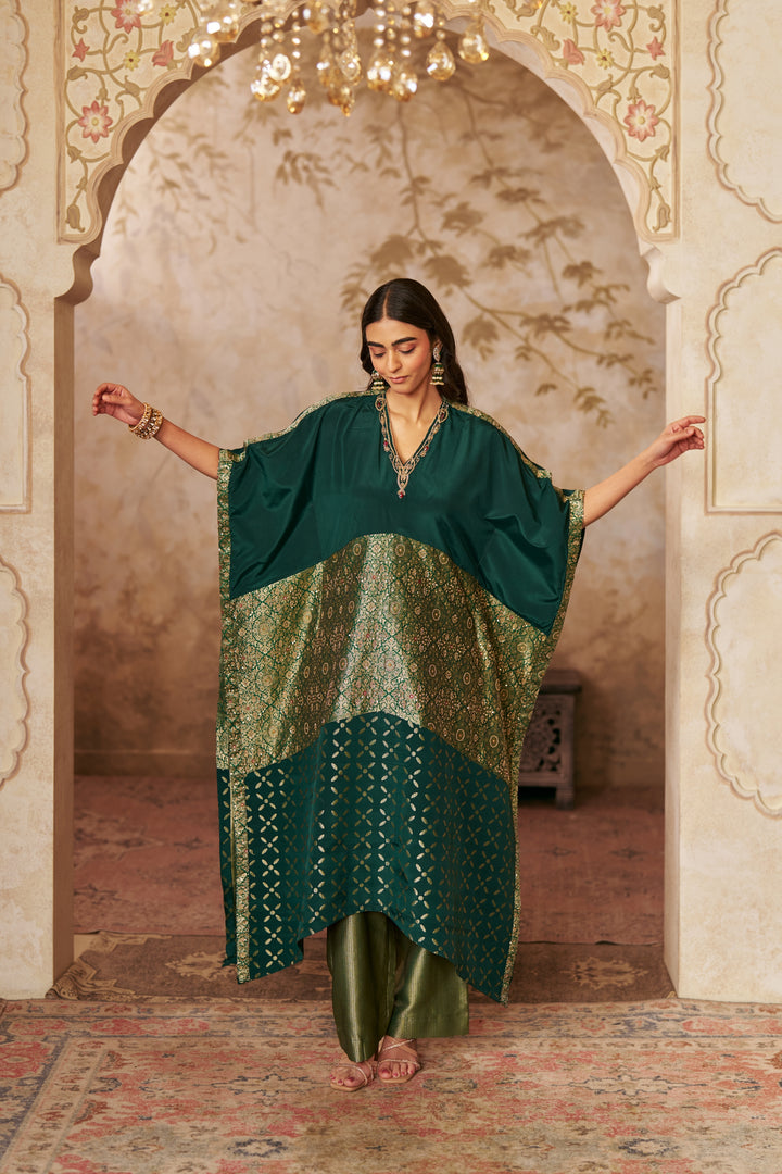 Emerald Elegance Kaftan