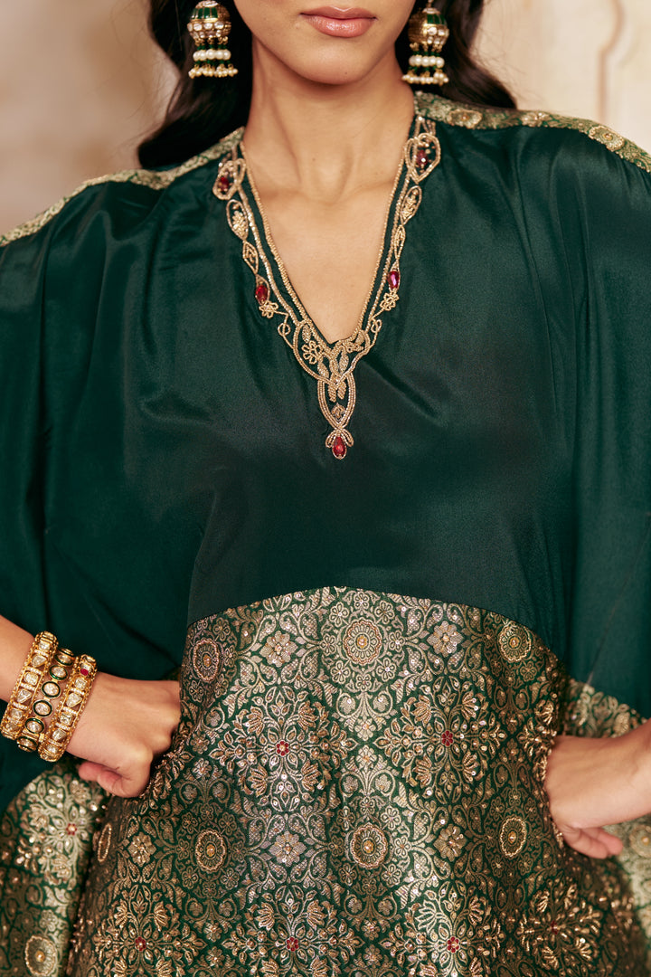 Emerald Elegance Kaftan