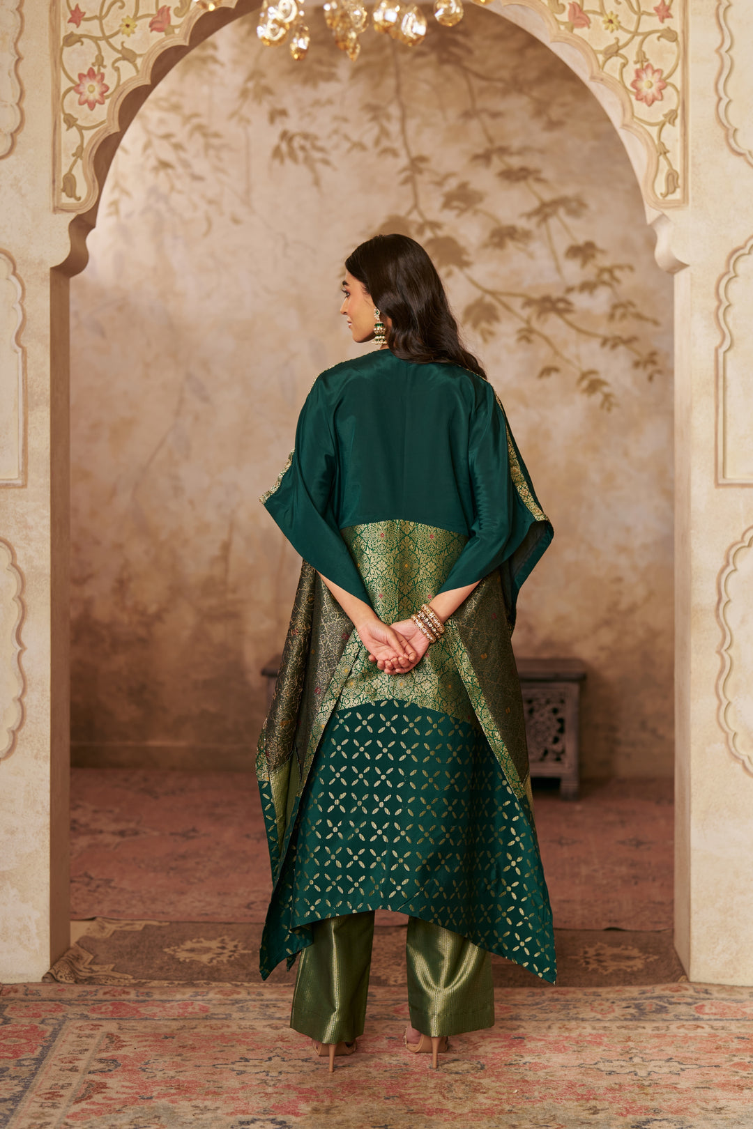 Emerald Elegance Kaftan
